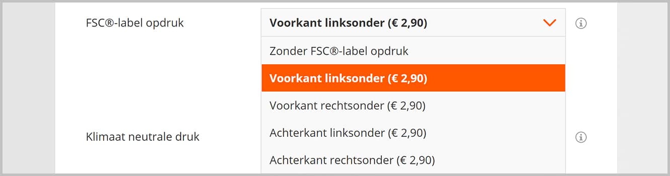 FSC® label   Step 2