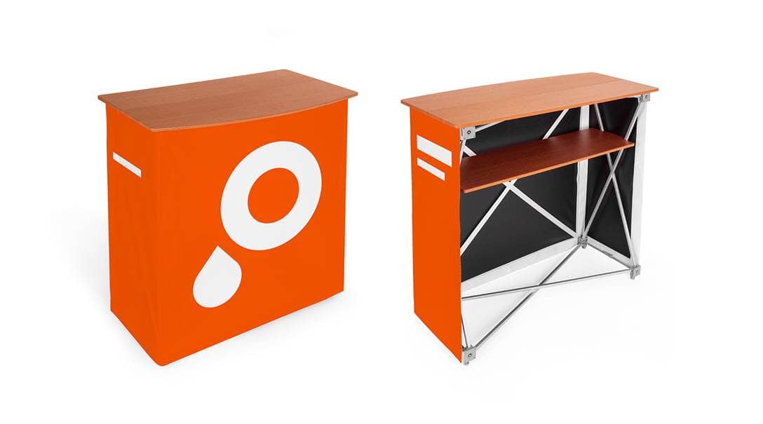 Beursbalies textiel voor en achterkant