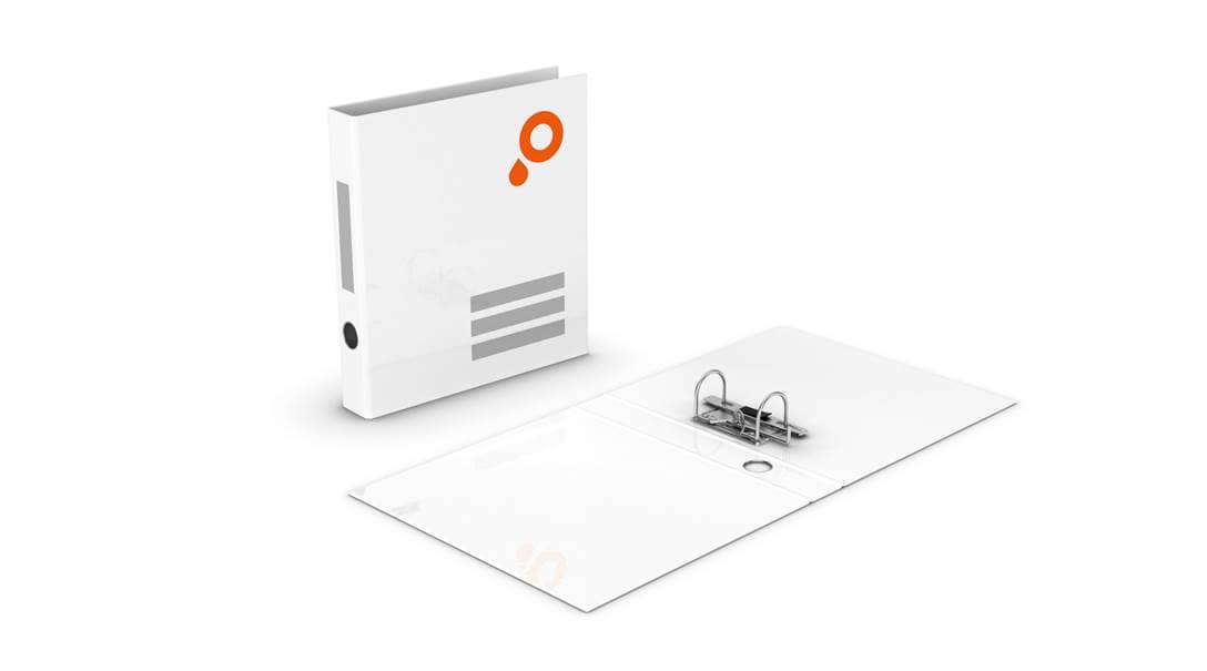 Ordners met hefboom mechaniek