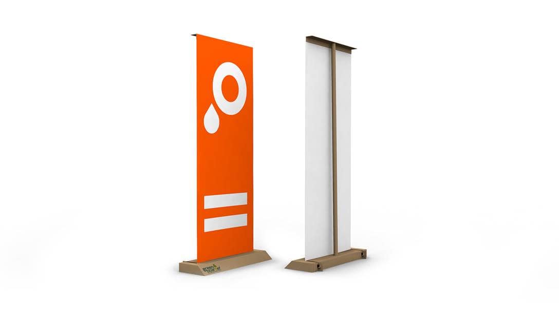 Milieuvriendelijke roll up banners