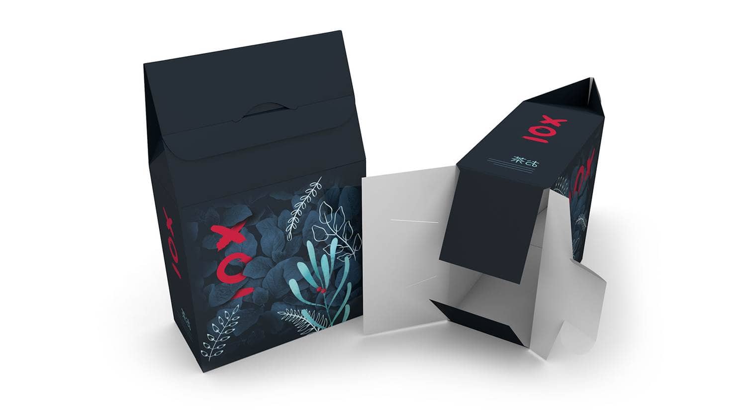 Tasvormig doosje met zweedse bodem