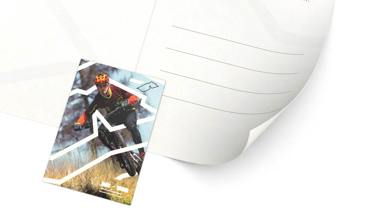 Ansichtkaartenkarton details