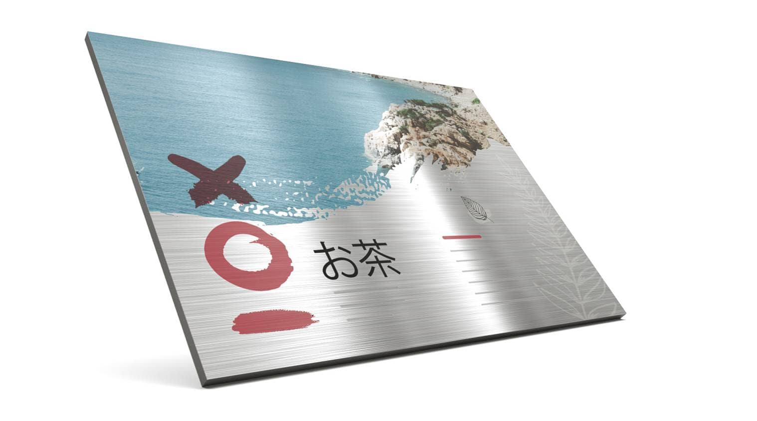 Aluminium sandwichplaat geborsteld