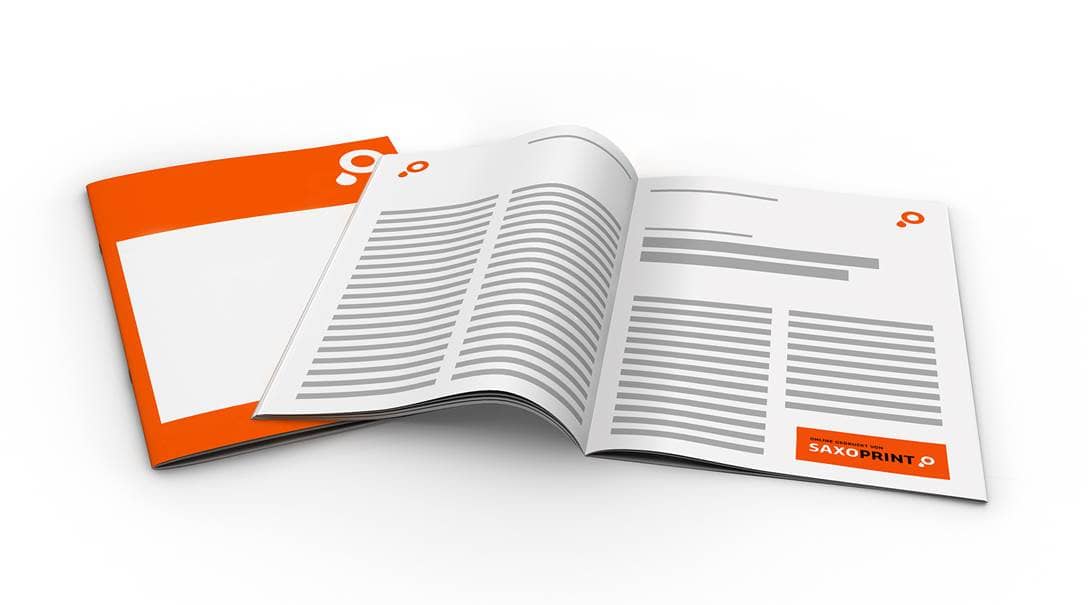 SAXOPRINT Logo voor oranje achtergrond