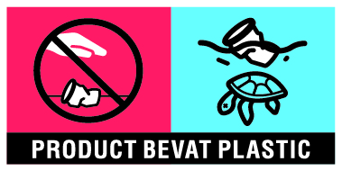 Label: Product bevat plastic