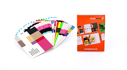 Brochure met papiermonsters 