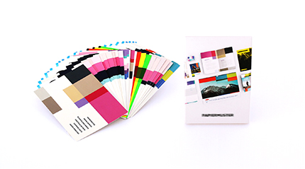 Brochure met papiermonsters 