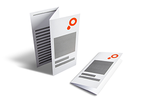 Druktemplates voor folders en gevouwen flyers